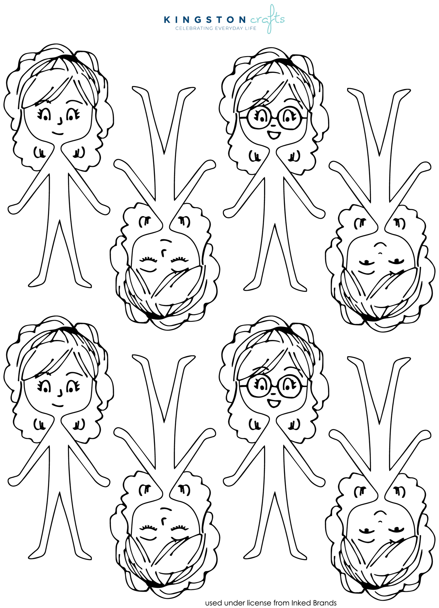 Digital Download Paper Doll 4