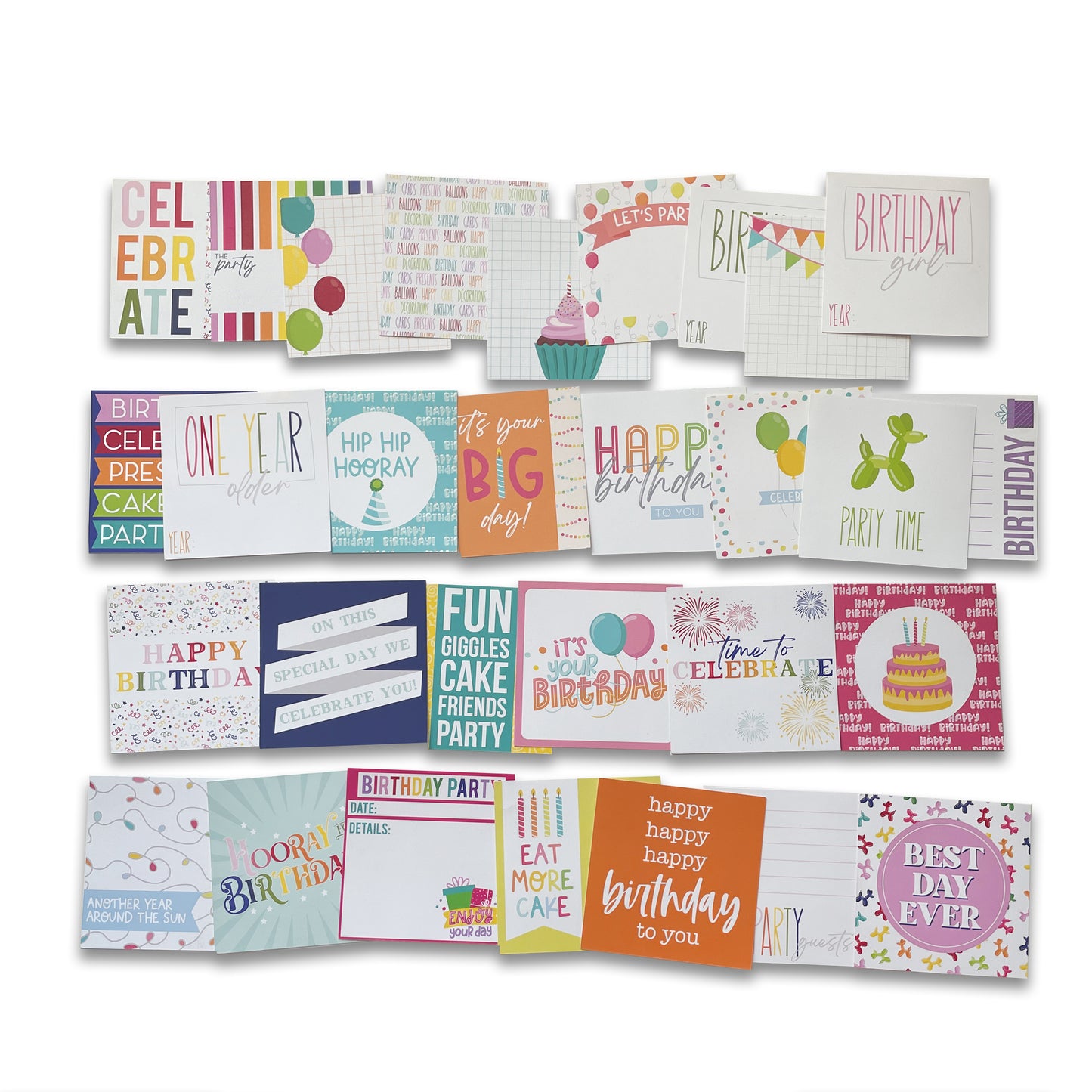 KC Celebrations 4x4 Cards Birthday