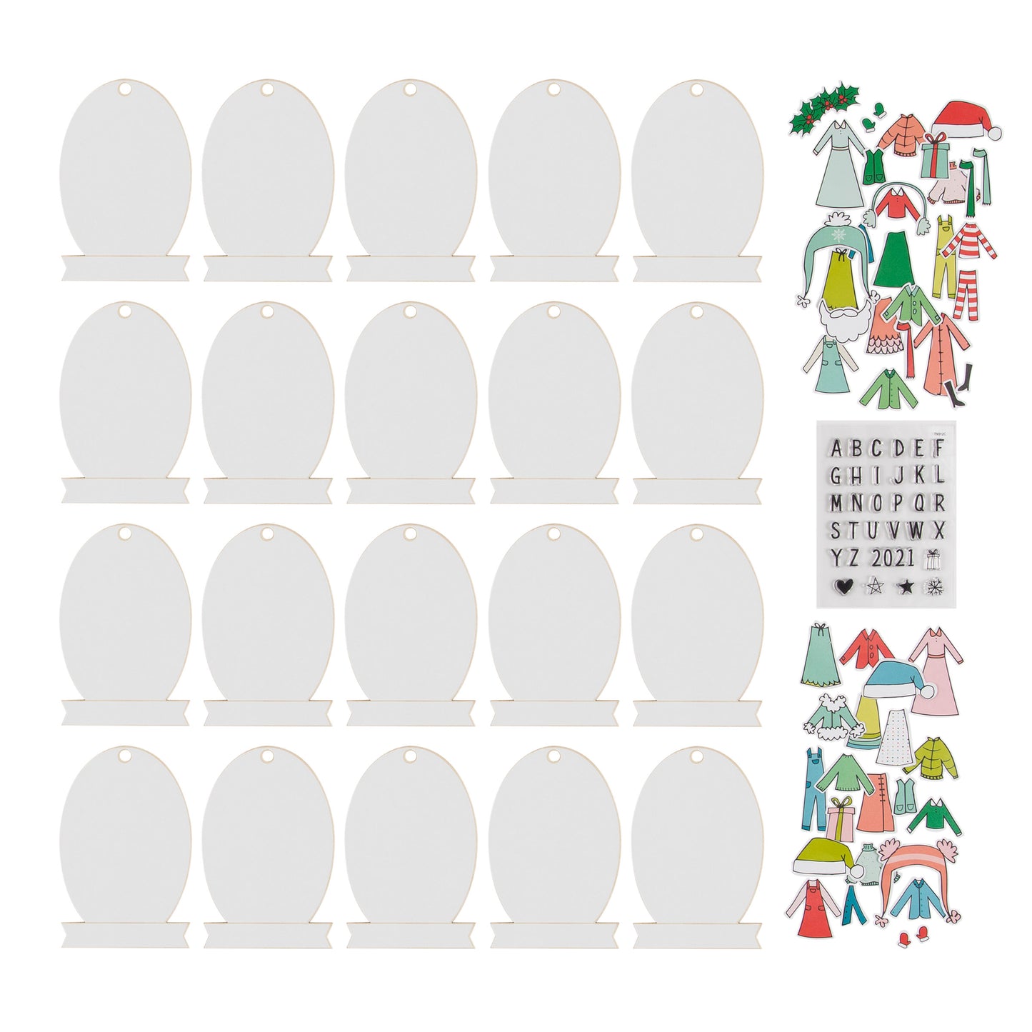 Paper Doll Ornaments