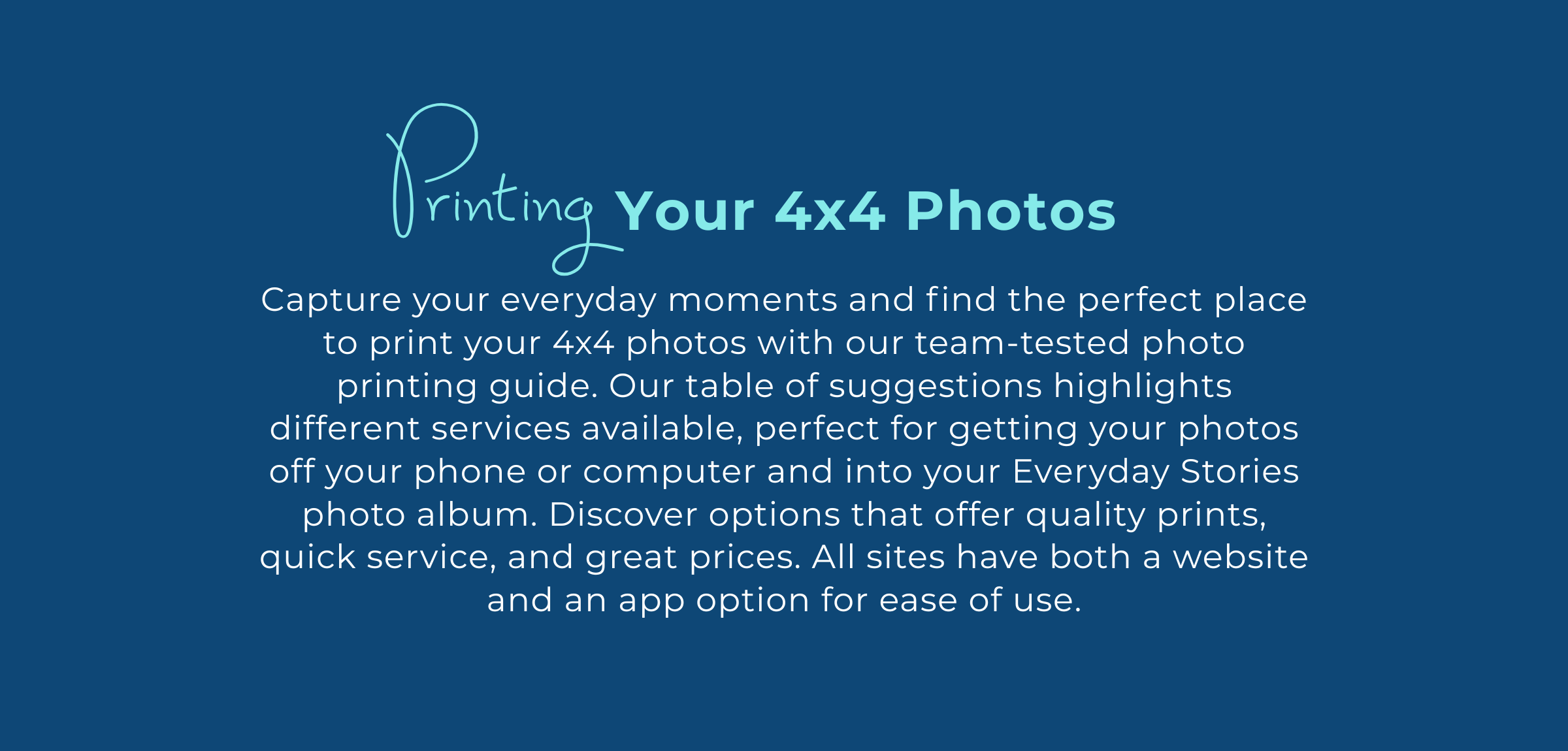 4x4 Print Example Printing Your 4X4 Photos – Kingston Crafts