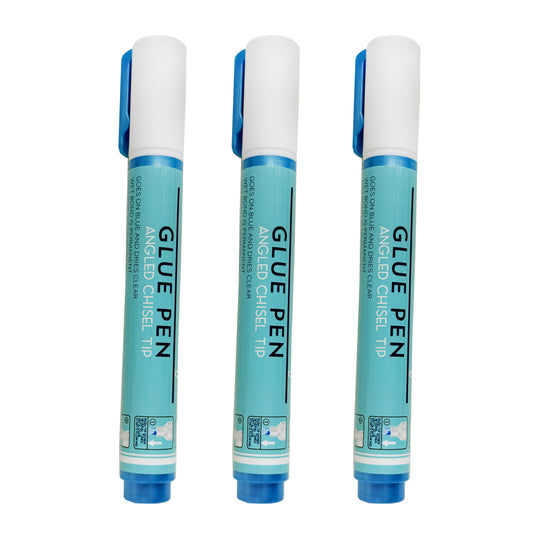 KC Glue Pens Small Chisel Tip 3Pk