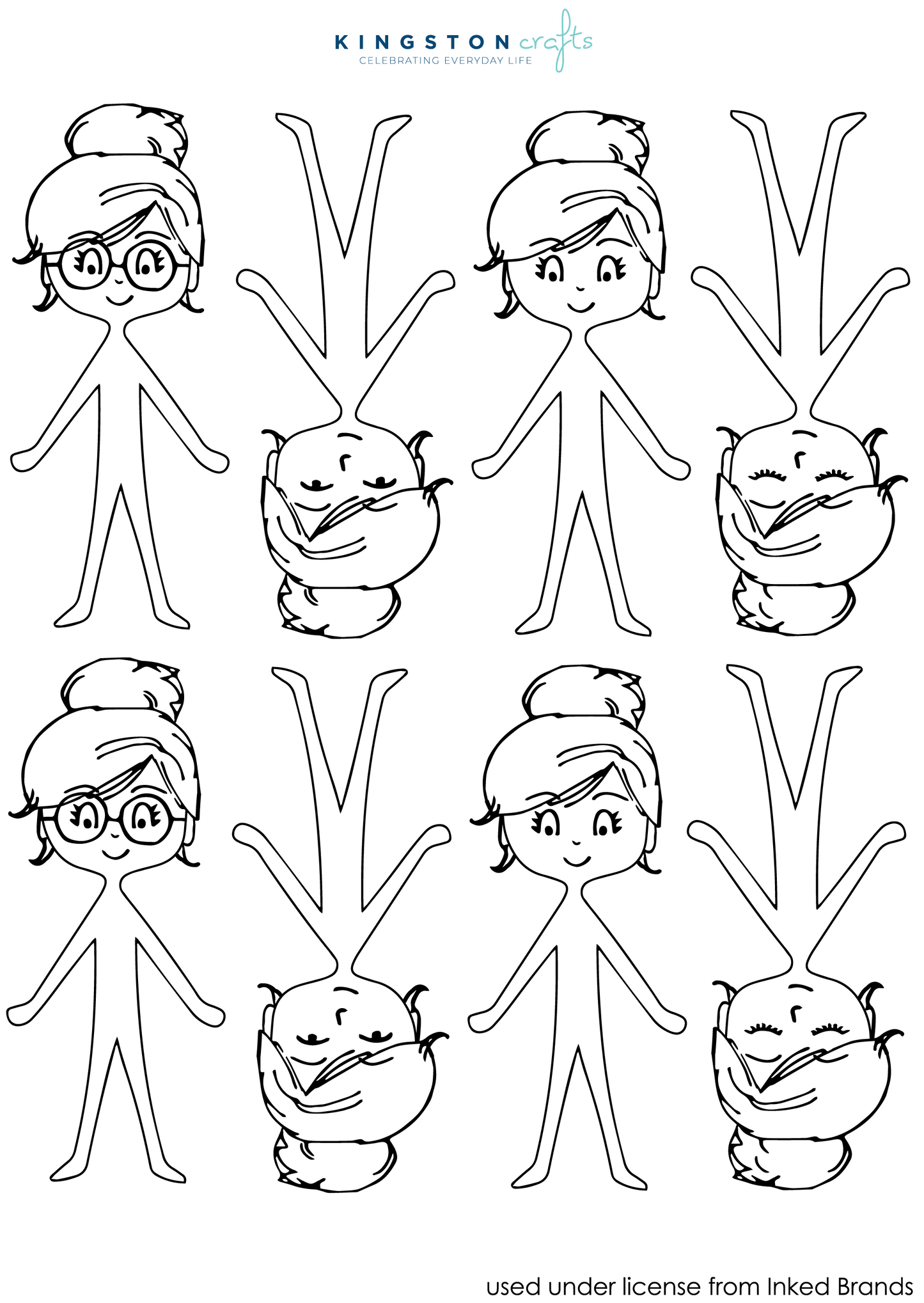 Digital Download Paper Doll 1