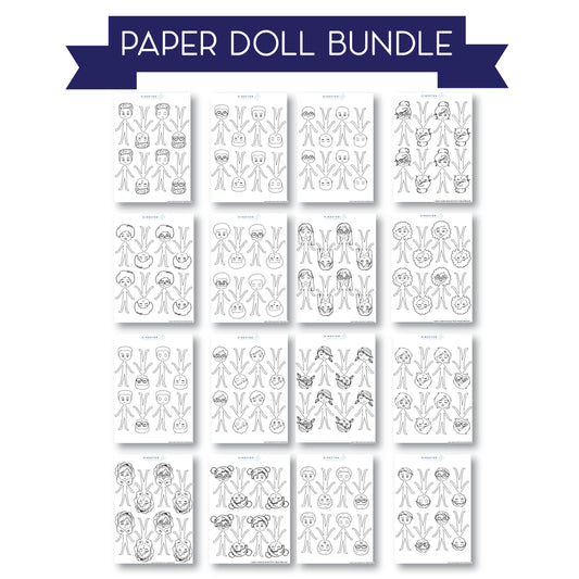 Digital Download Paper Doll Bundle