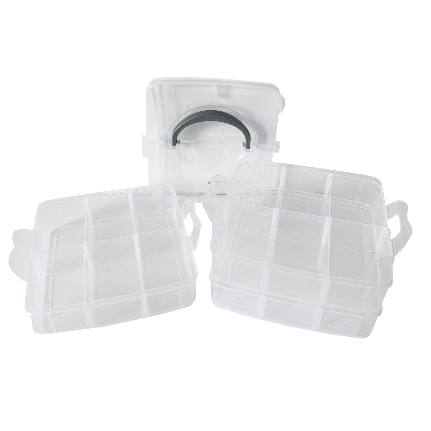 KC 3-Tier Divided Plastic Storage