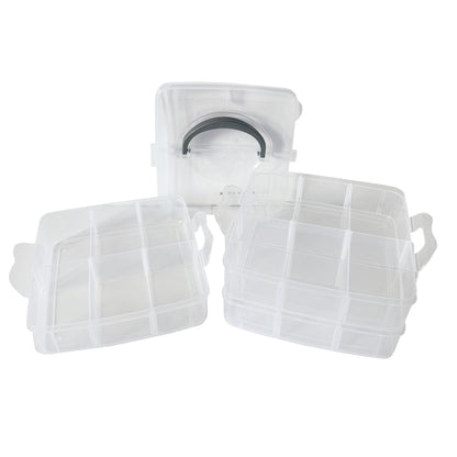 KC 3-Tier Divided Plastic Storage
